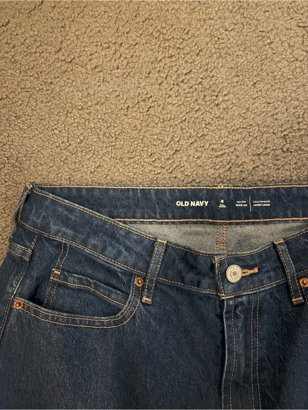 Mid Rise Wide Leg Jeans - Picture 2 of 3